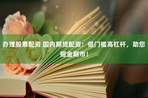 办理股票配资 国内期货配资：低门槛高杠杆，助您掘金期市！
