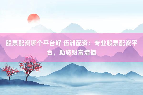 股票配资哪个平台好 伍洲配资：专业股票配资平台，助您财富增值