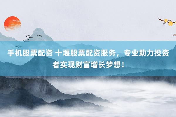 手机股票配资 十堰股票配资服务，专业助力投资者实现财富增长梦想！