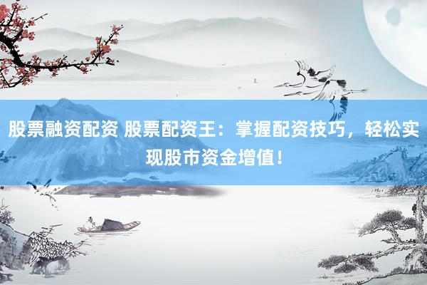 股票融资配资 股票配资王：掌握配资技巧，轻松实现股市资金增值！