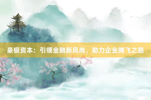 豪极资本：引领金融新风尚，助力企业腾飞之路