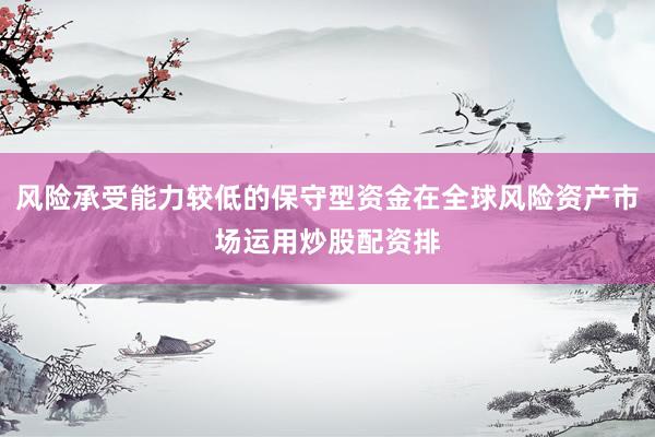 风险承受能力较低的保守型资金在全球风险资产市场运用炒股配资排